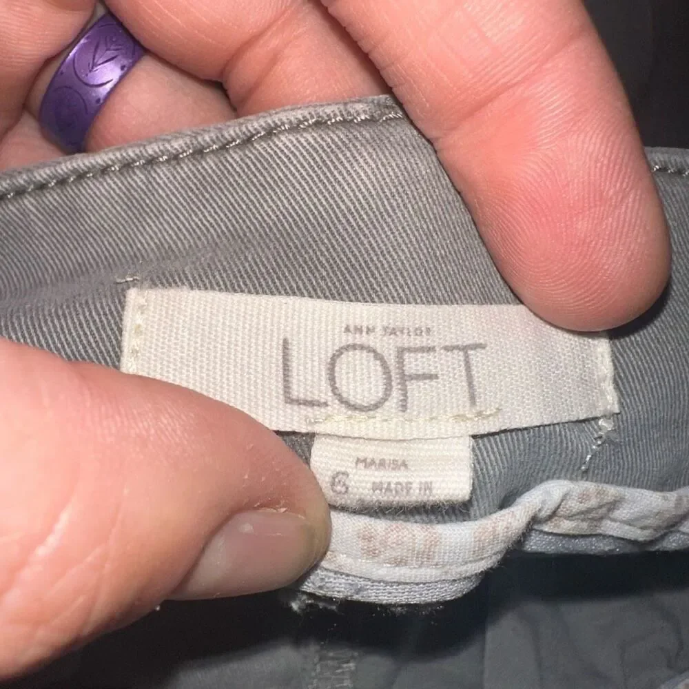 LOFT gray flat