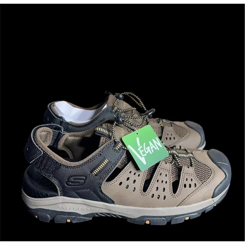 Skechers Mens 10 Sandals Vegan Tresmen Menard Relaxed Fit Luxe Foam Hiking Shoes