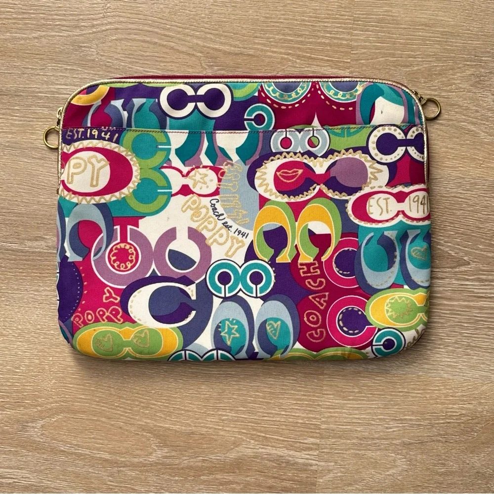 Coach Poppy Laptop Case - Pop C Graffiti