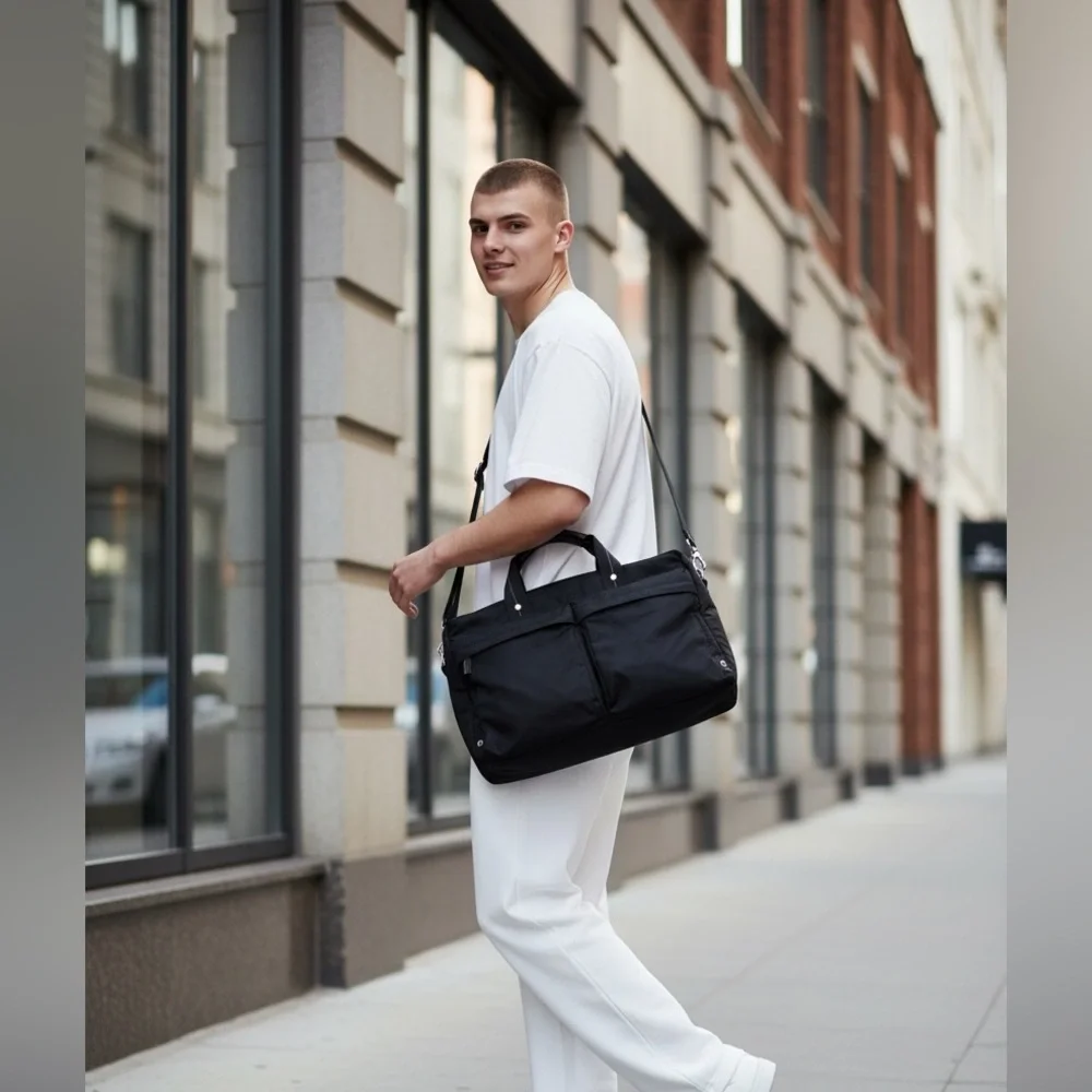 Coach black nylon