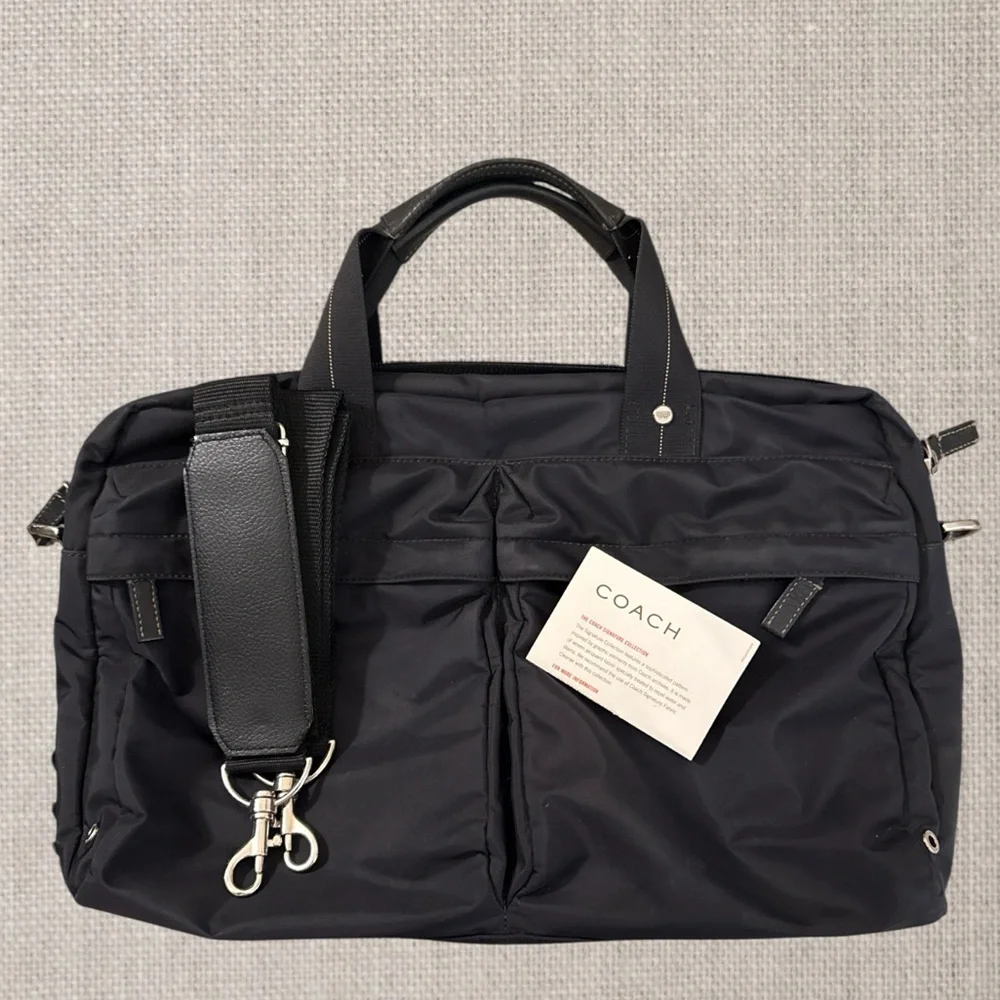 Coach black nylon