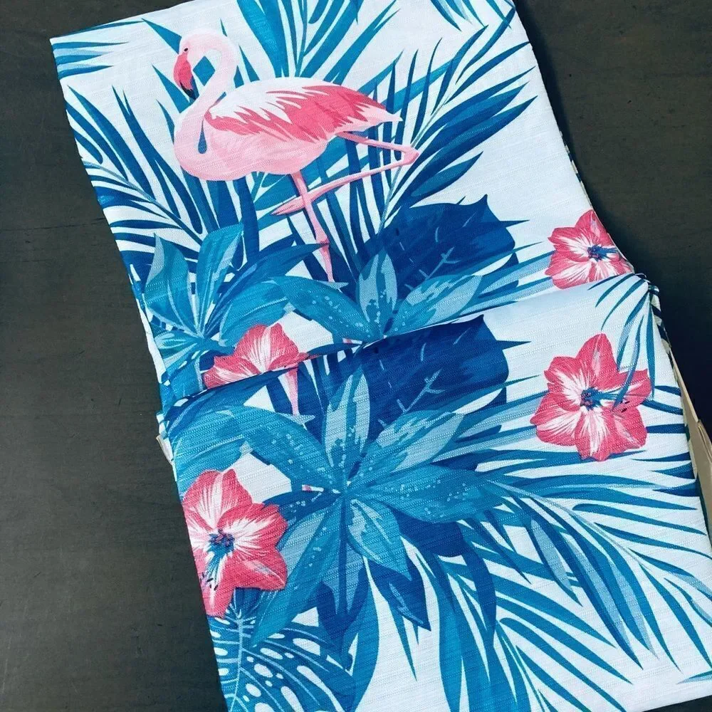 Flamingo Tropical Palm 13-pc Shower Curtain Bathroom Set