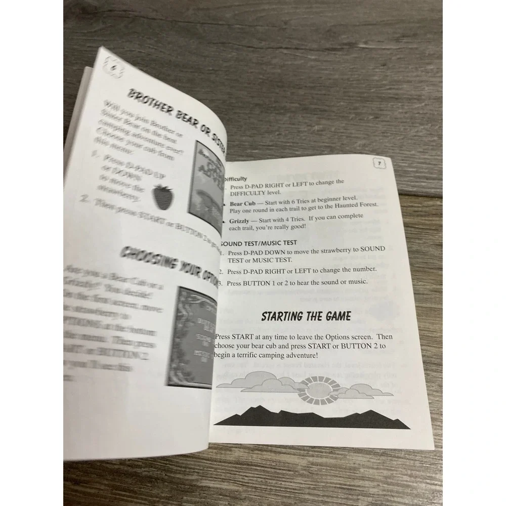 Sega original instruction