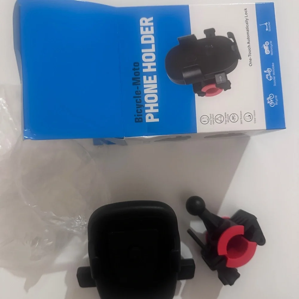 Bicycle-Moto Phone Holder - Black and Red