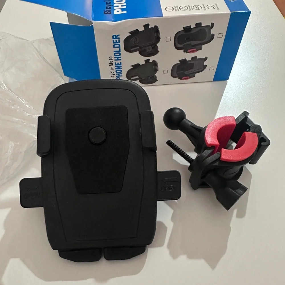 Bicycle-Moto Phone Holder - Black and Red