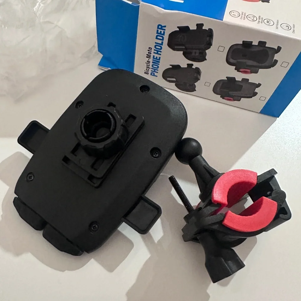 Bicycle-Moto Phone Holder - Black and Red