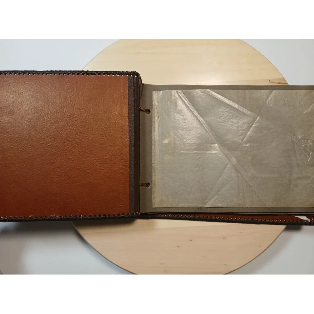 Vintage Argentine Cowhide Photo Album – Handmade Hair-on-Hide & Leather – Gaucho