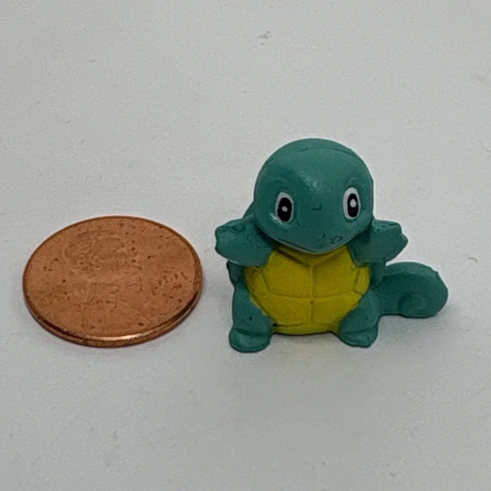 Squirtle Pokemon Tomy Figure Vintage‎ Toy Collectible Mini 1 inch Resin Cutr