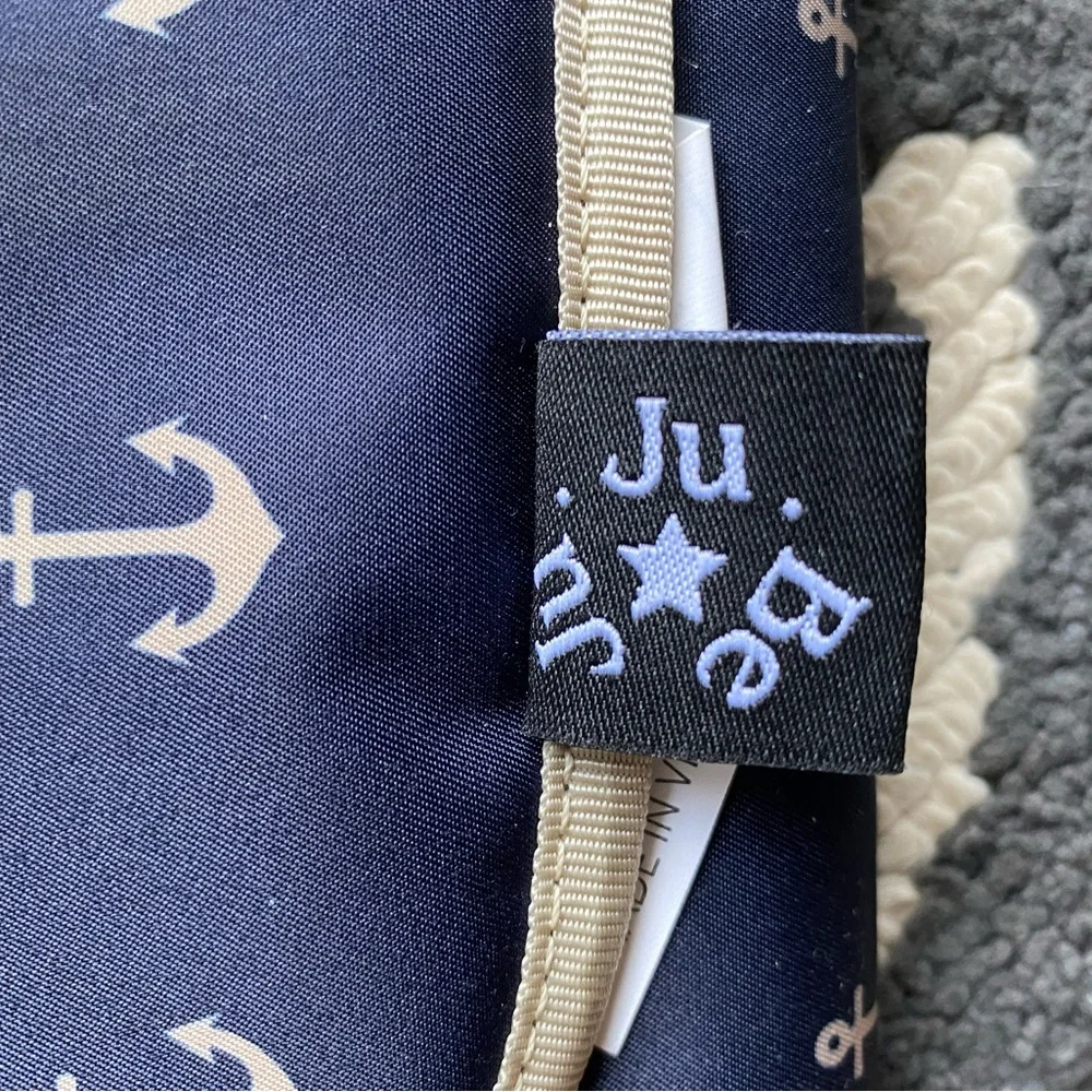 Ju-Ju-Be Navy and Gold Anchor Print Diaper bag