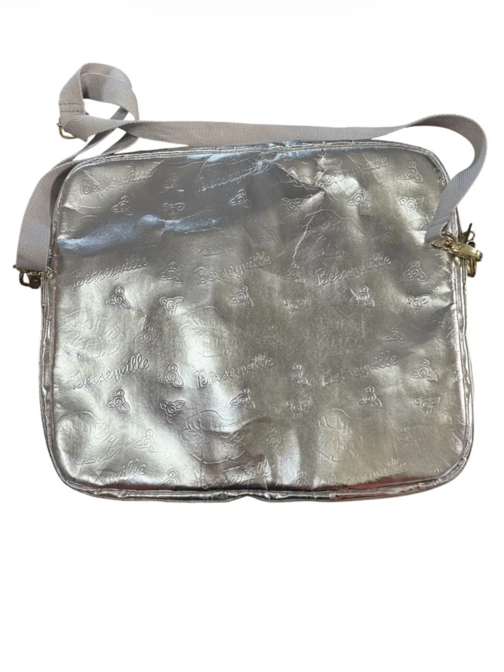 Betsey Johnson metallic silver