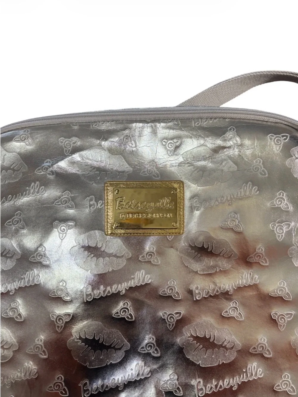 Betsey Johnson metallic silver