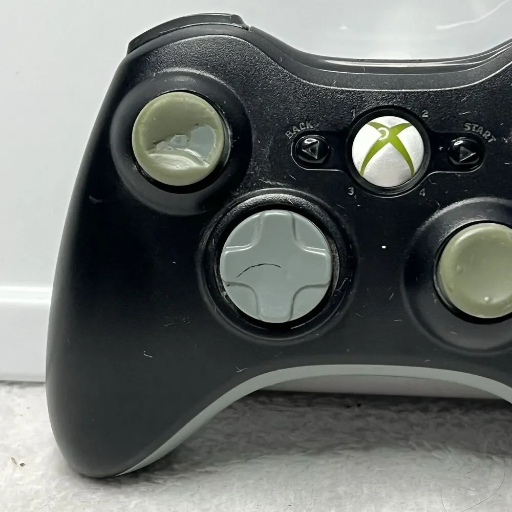 Official OEM Microsoft Xbox 360 Wireless Controller Black Grey