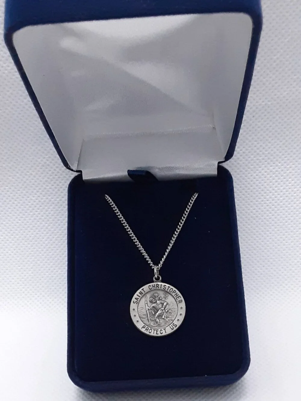 NEW 925 sterling silver unisex St. Christopher Pendant