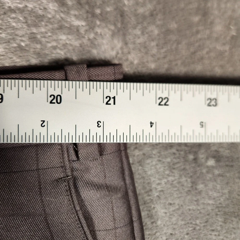 Phat Farm Premium Mens‎ 3 Piece Suit 52L Grey Plaid Polyester Rayon Business