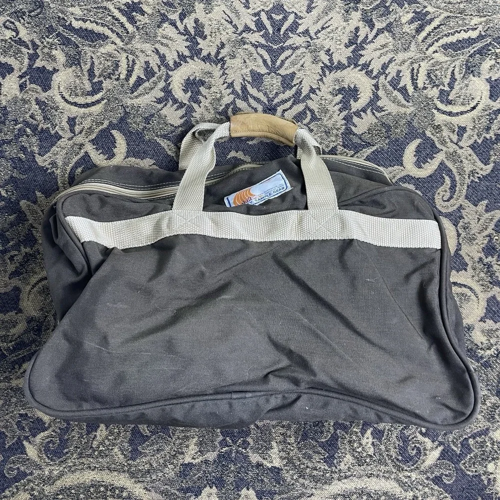 Vtg RDI Runners Diversified Inc Ca Brown Zip Bag Carry