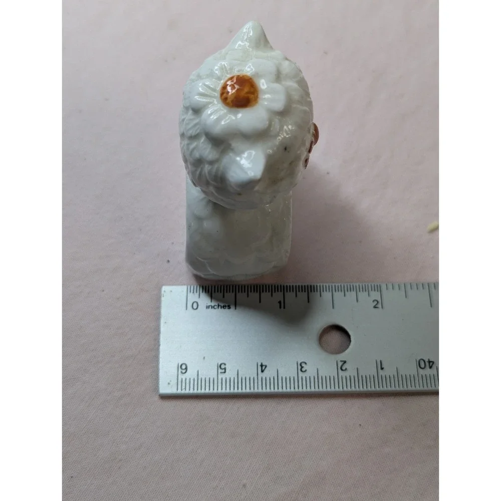 3 lot Bone China white brown Owl napkin rings holder tablescape table decor