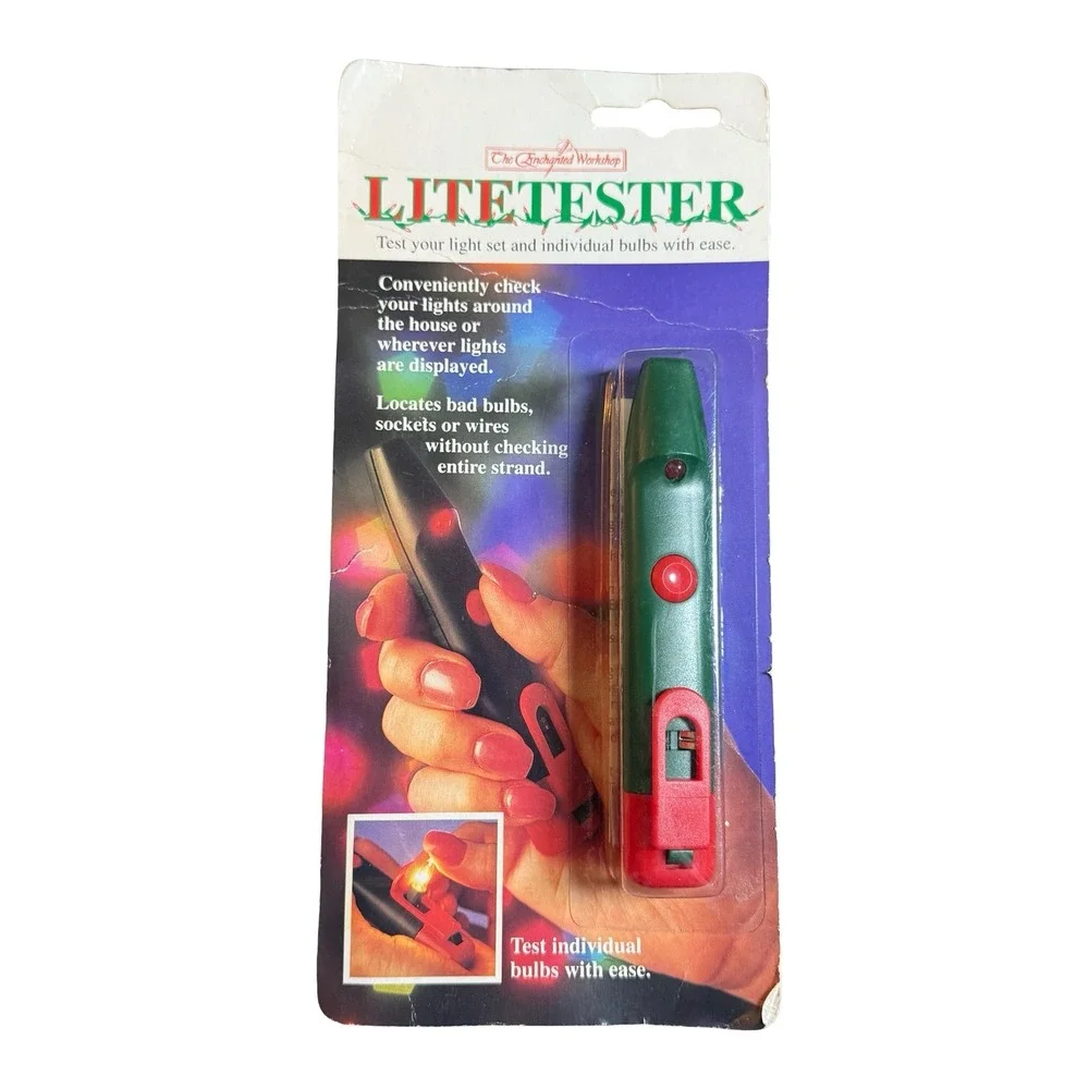 LiteTester Christmas Light‎ Tester The Enchanted Workshop Vintage New Old Stock