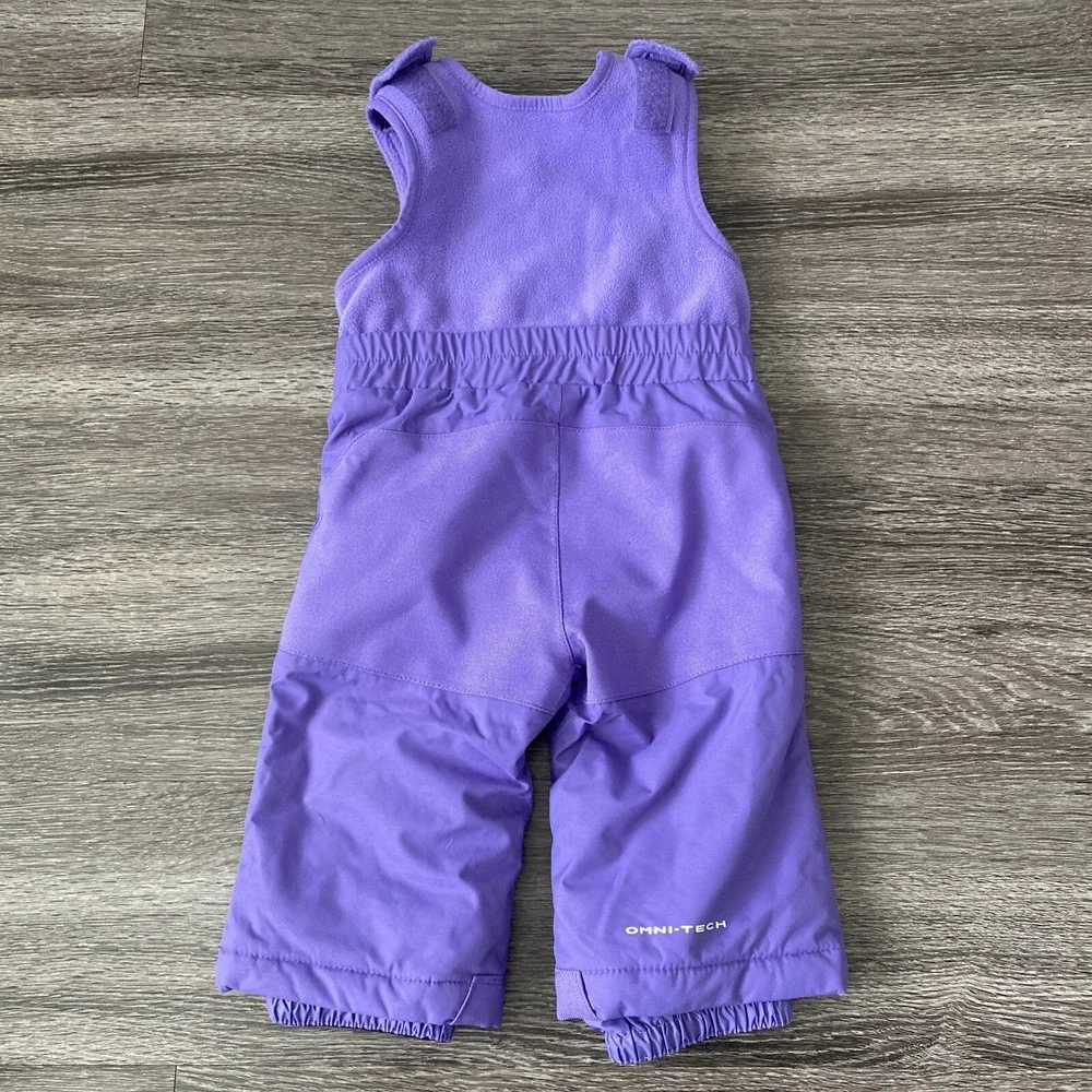 Columbia Insulated Winter Snow Bibs Size 6-12 Months‎ Purple