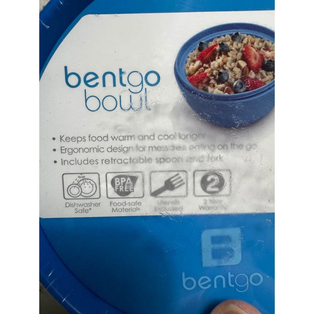 Bentgo Bowl Insulated Leak-Proof Lunch Container 21oz Bowl  Snack Cup & Utensils