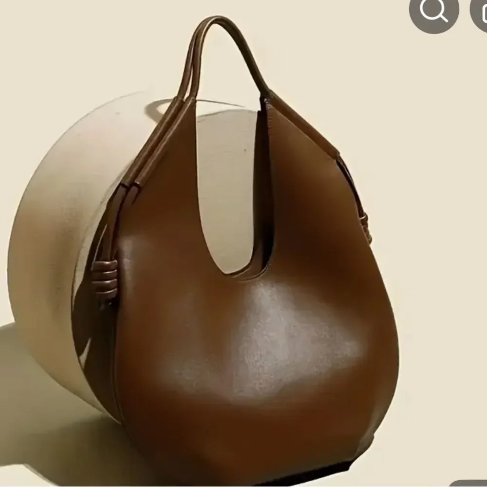 Amazon Elegant Brown PU Shoulder Bag