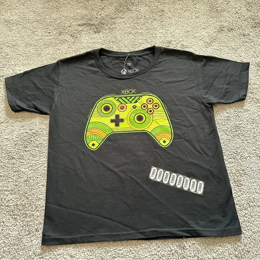 Ripple Junction Xbox Controller Tee - Black and Green Boys T Shirt