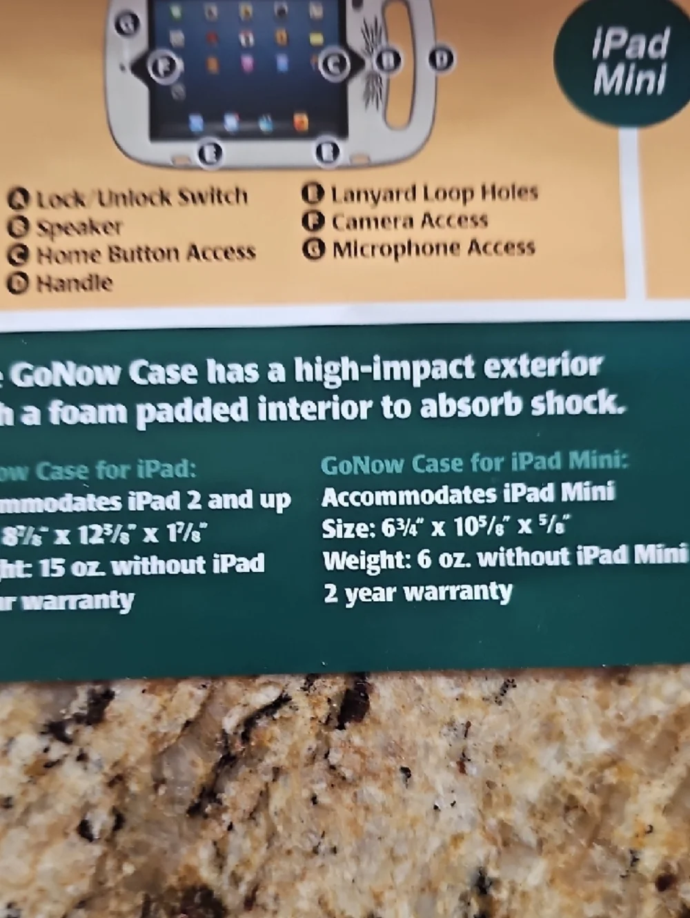 NEW GoNow Case Protective Ipad Case for Ipad Mini or Ipad 2 and up