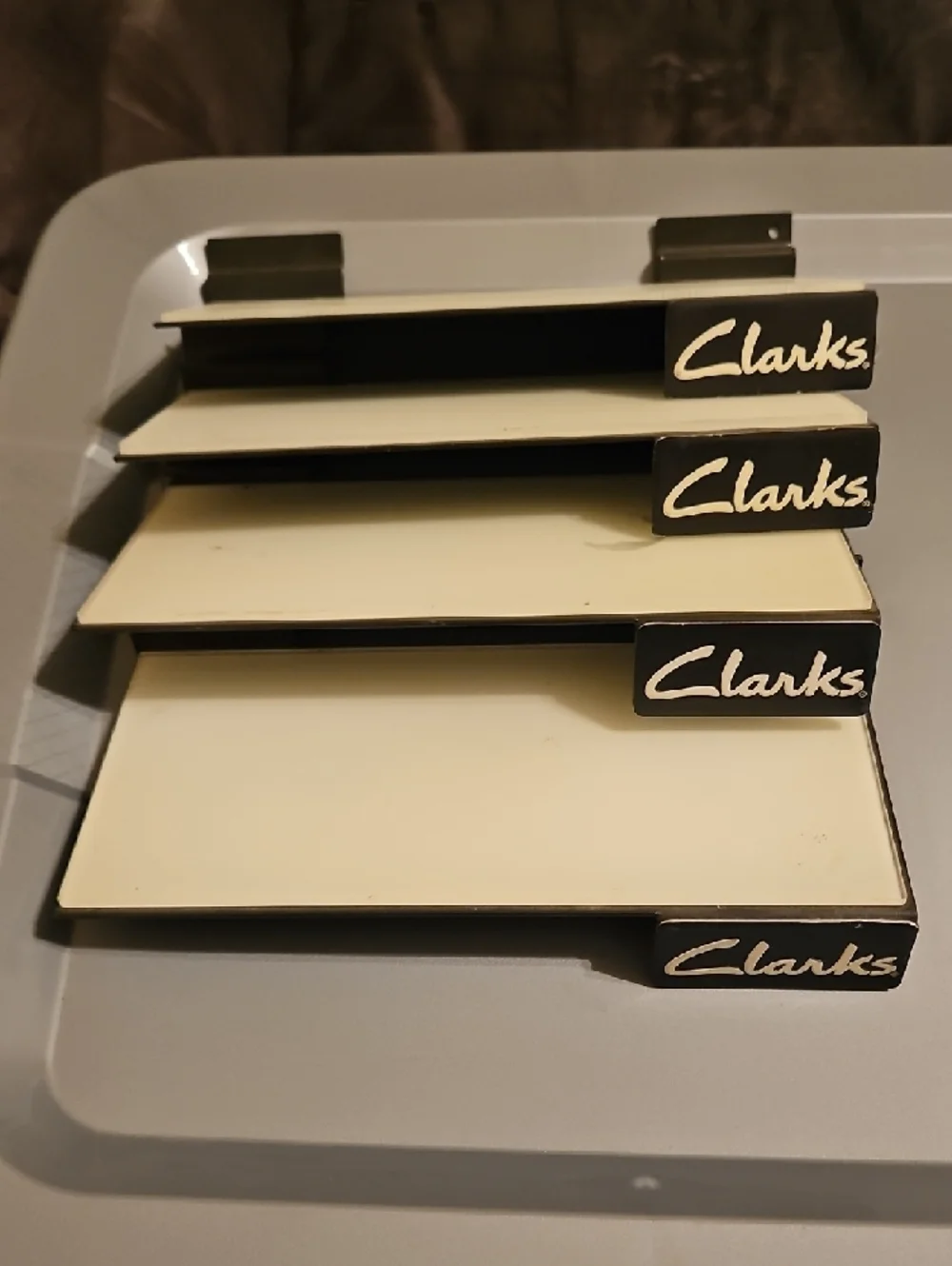 Clarks shelves risers