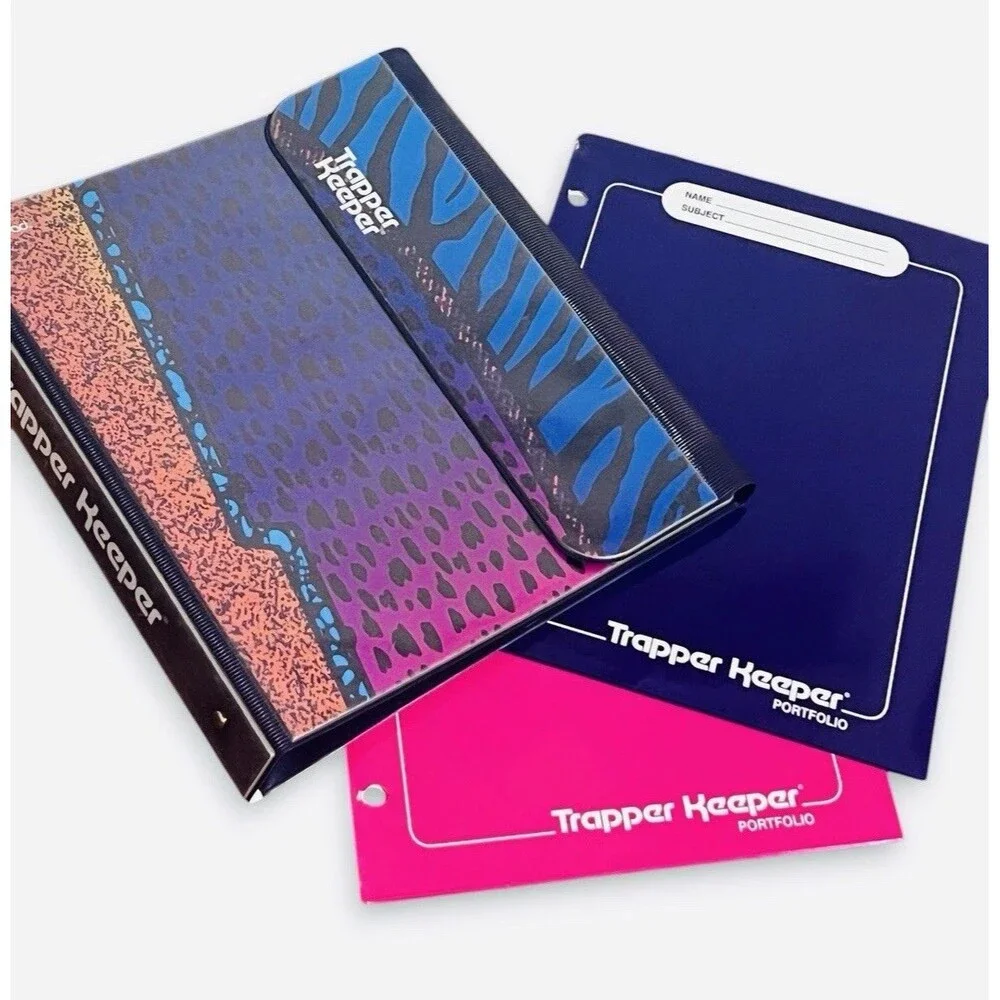 Retro 90’s Trapper Keeper & Folders Multicolor Wild Animal Print Mead