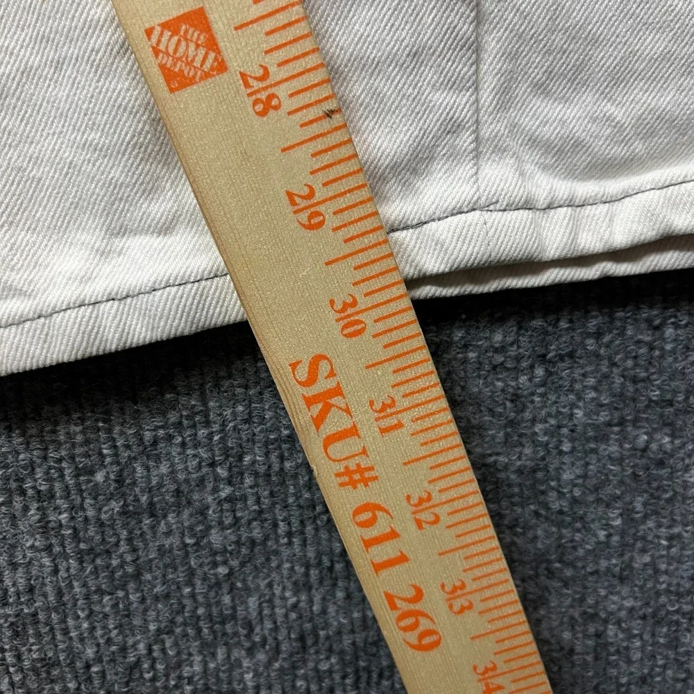 VTG Levi's 501 0657 Jeans Men's White Denim Classic Button Fly 37X29.5 - Flaws