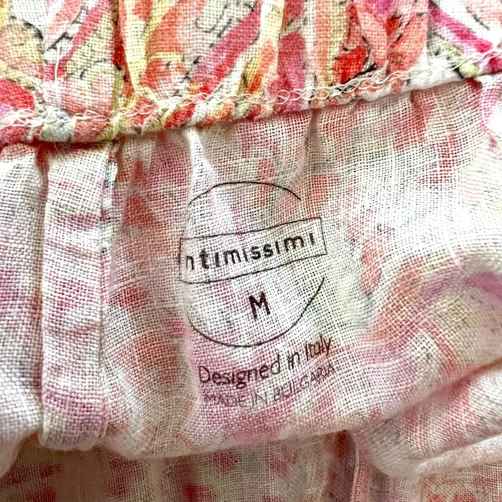 INTIMISSIMI Summer Journey Linen Short Pajamas Set - M