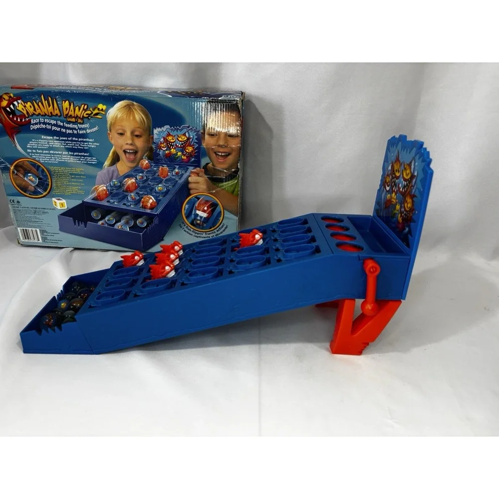 🐠Piranha panic game‎ Mattel 2008 Complete marble instructions fish