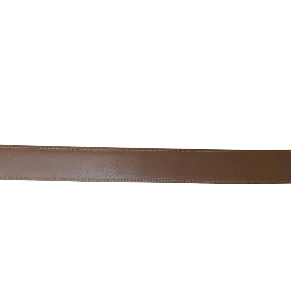 Allen Edmonds Wide Basic Dress Belt Dark Brown Calfskin USA 39507 Size 100/40