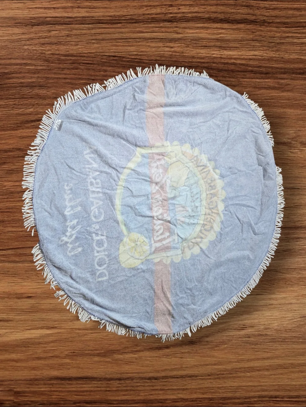 Dolce & Gabbana Light Blue Beach Blanket Towel