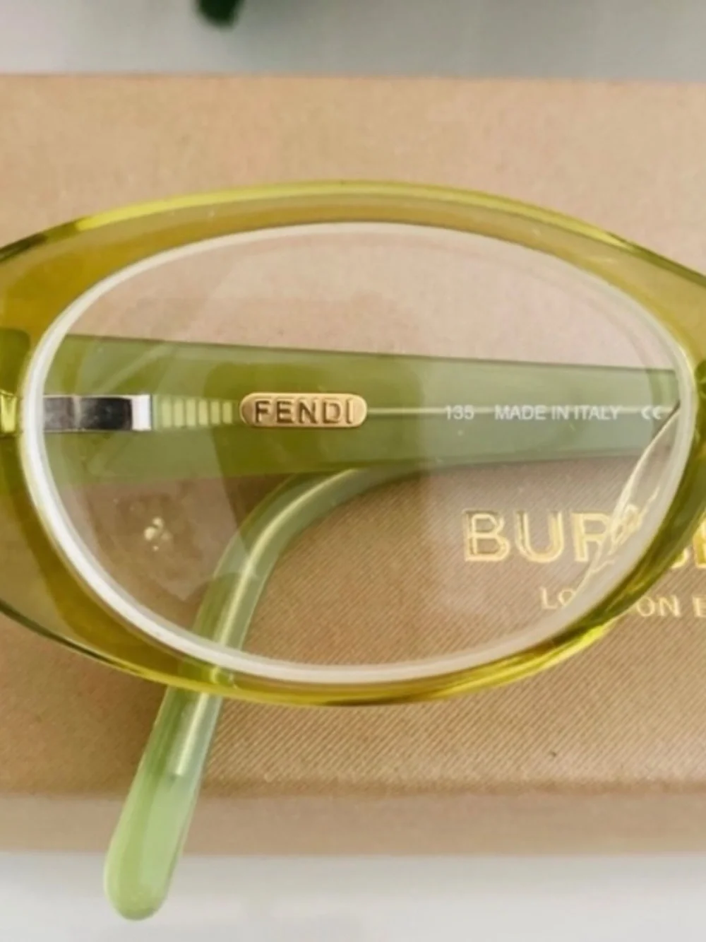 FENDI Kids Olive Green Eyeglasses