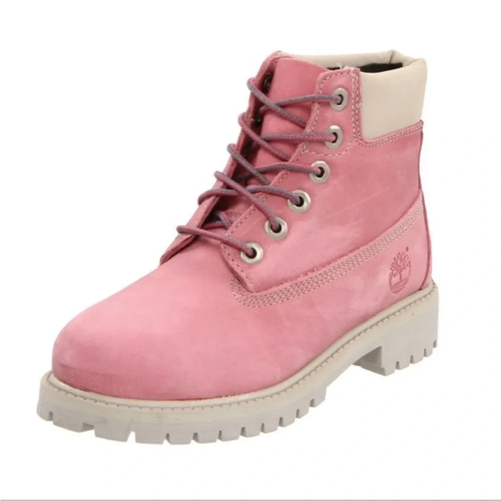 Timberland Toddler waterproof premium nubuck boots in rose pink Size 5.5