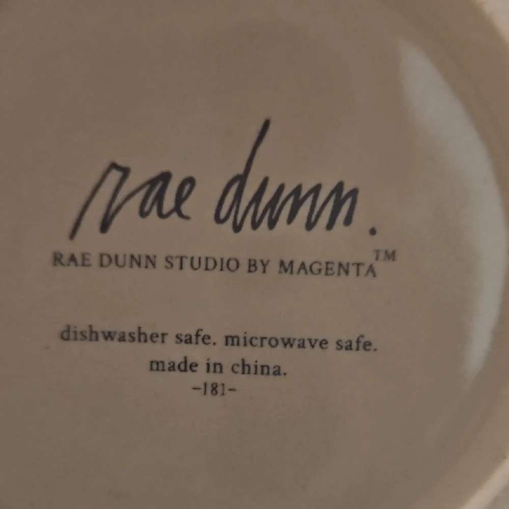 Stylish Minimalist 2022 Ceramic 'TEA' Mug by Rae Dunn, Beautiful Interior