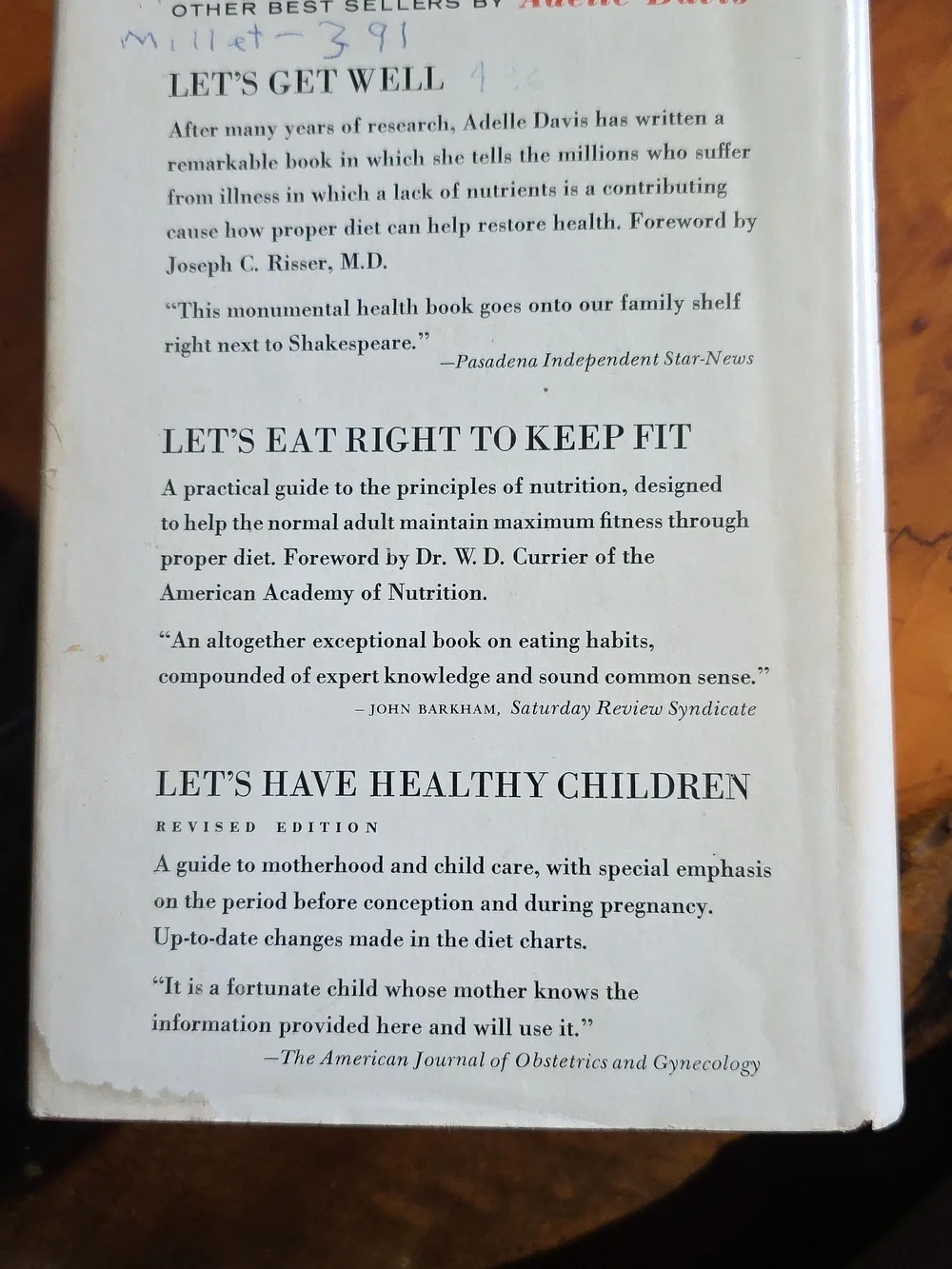 Let's Cook It Right by Adelle Davis - Vintage 1947 Copyright - 1962