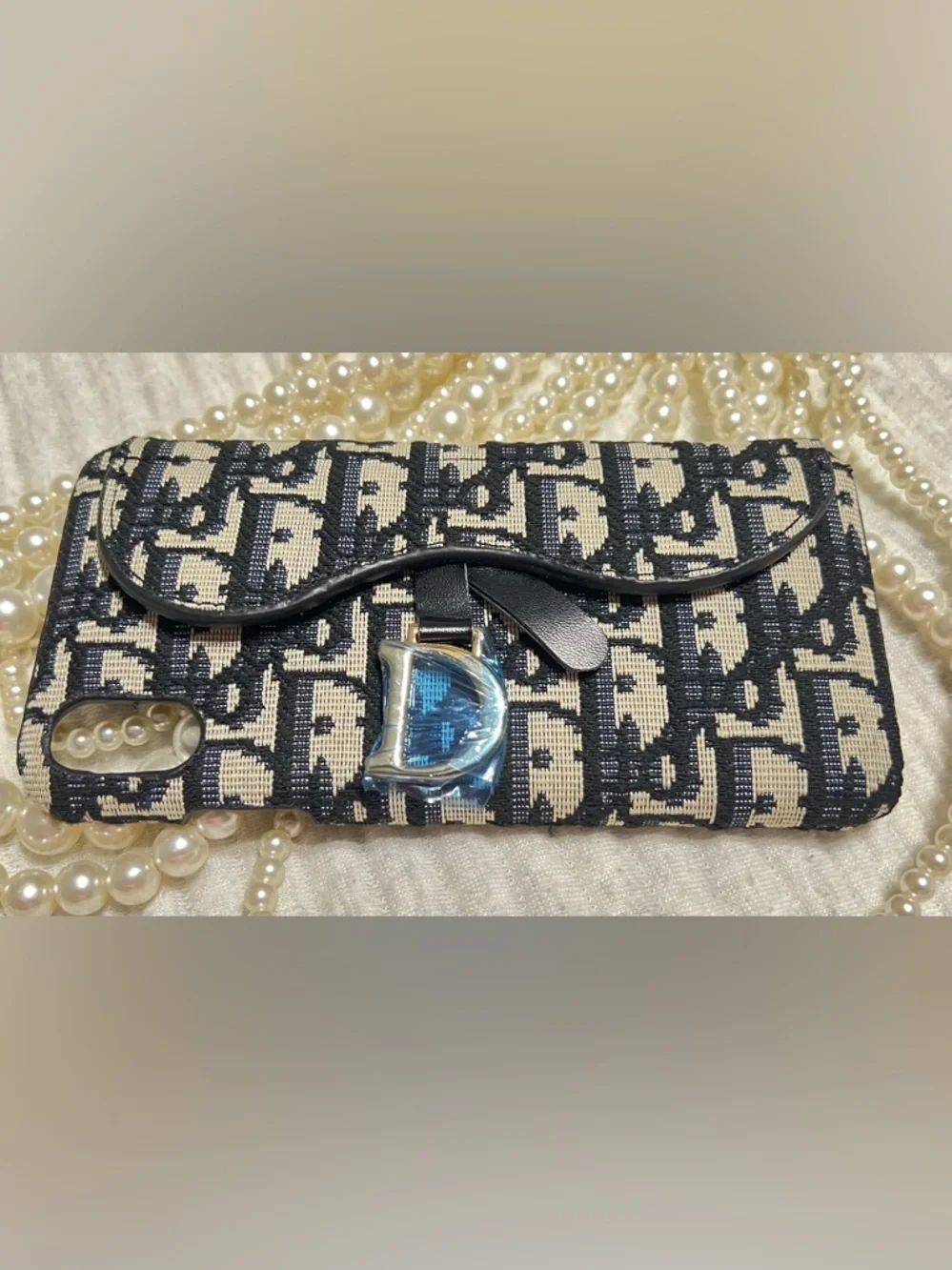 NEW Dior Monogram D-Emblem Authentic IPhone 10 Max Pro Phone Case Luxury