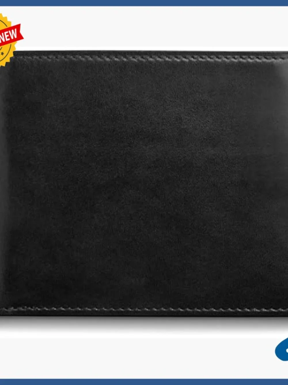 Italian Leather Bifold Wallet with RFID Blocking and Removable ID Case