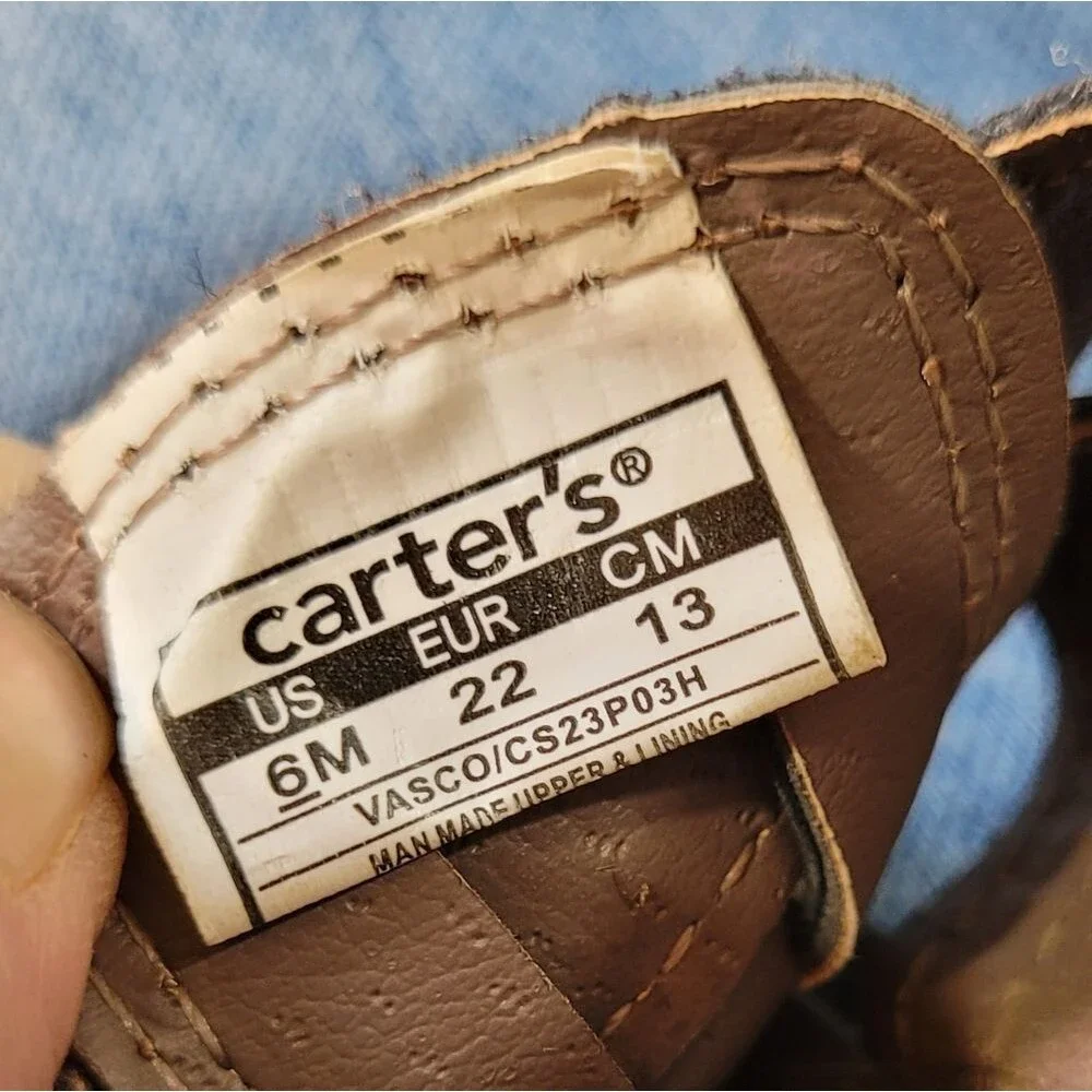 Carter's Size 6 M Brown Kids Sandals