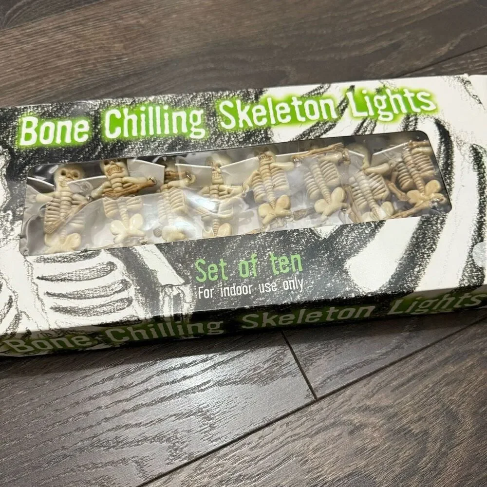 Restoration Hardware Bone Chilling Skeleton Lights New
