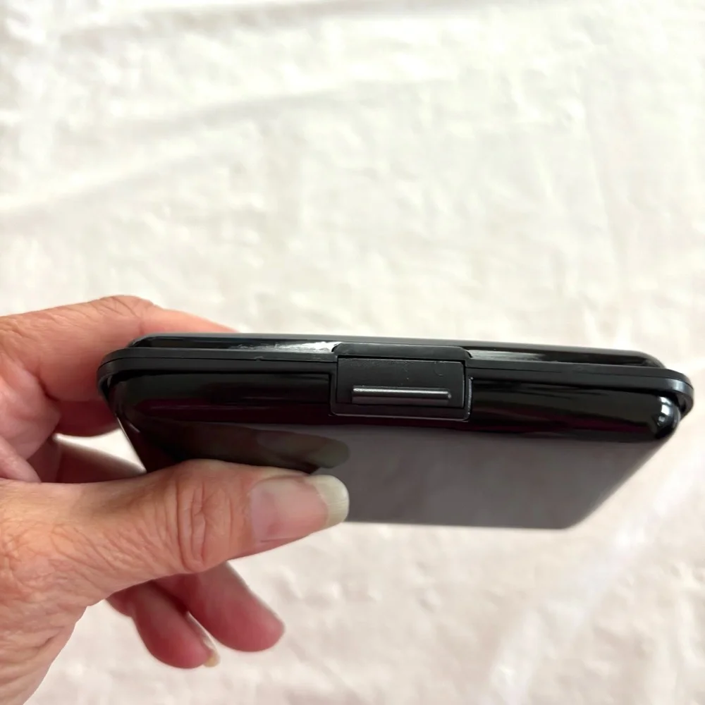 NWT RDIF Wallet CC Card Holder Glossy Black Case