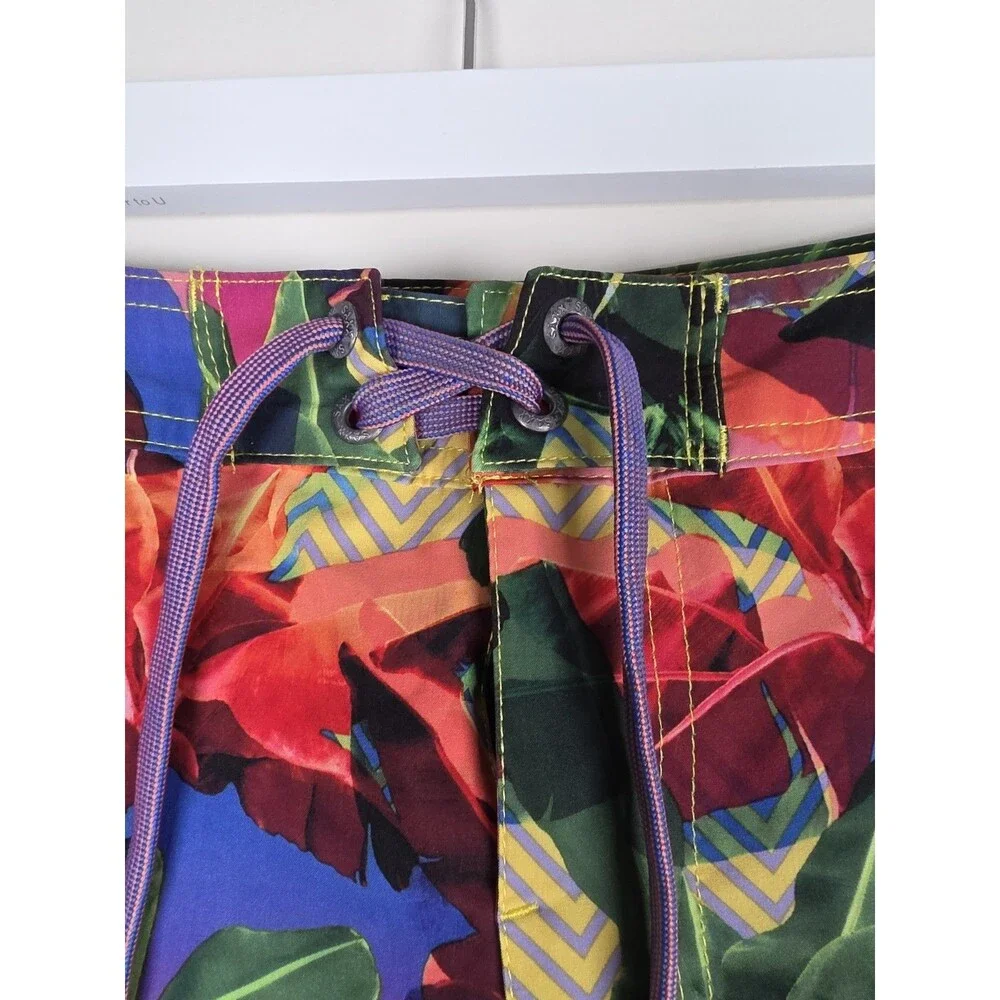 Saxx Betawave Boardie 17” Shorts Men 40 Lined(Pouch) Luminous Foilage Tropical