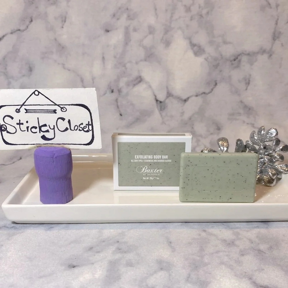 Baxter of California Skincare,Scrub Soap Body Bar Men-Travel 28g,1oz-BOXED-NEW