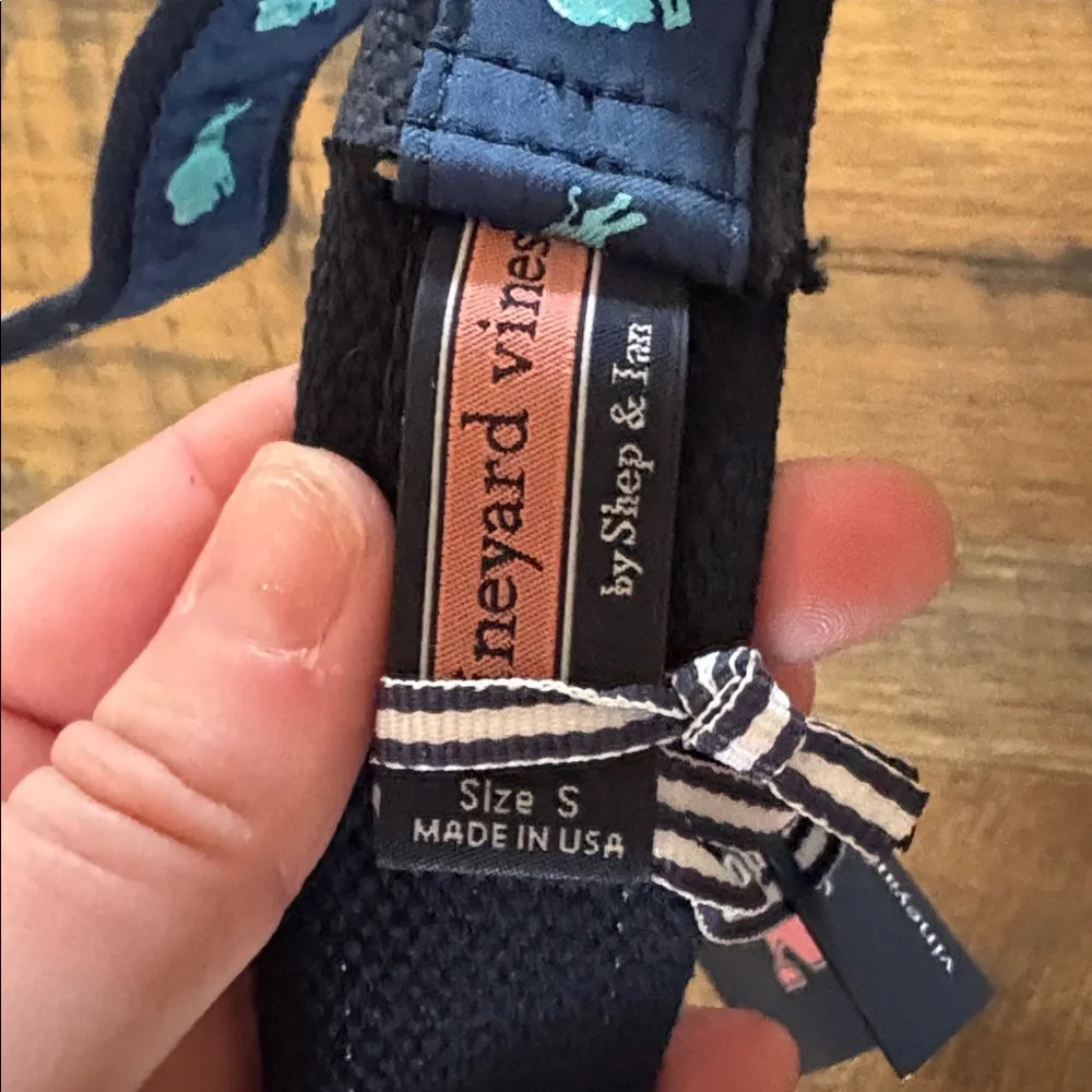 Vineyard Vines Navy Bison Pattern‎ Belt Youth