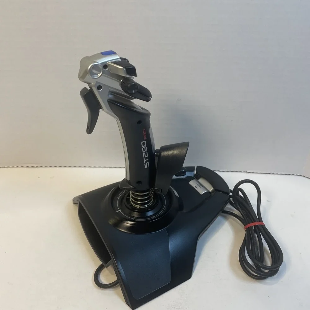 Saitek Joystick Black ST290 Pro Flight Stick Programmable USB Gaming Controller