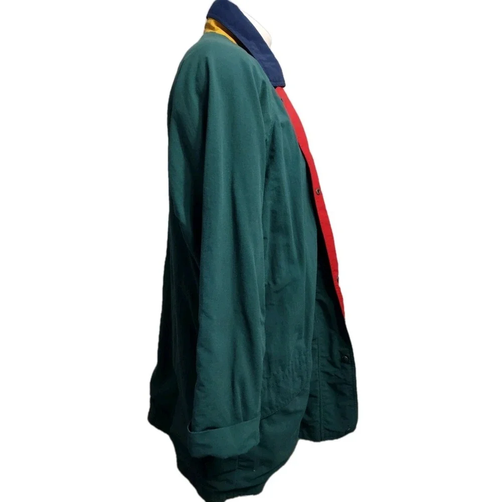 Vintage Eddie Bauer Jacket Men's Large Coat Lined Pockets-One Inside Zip Green