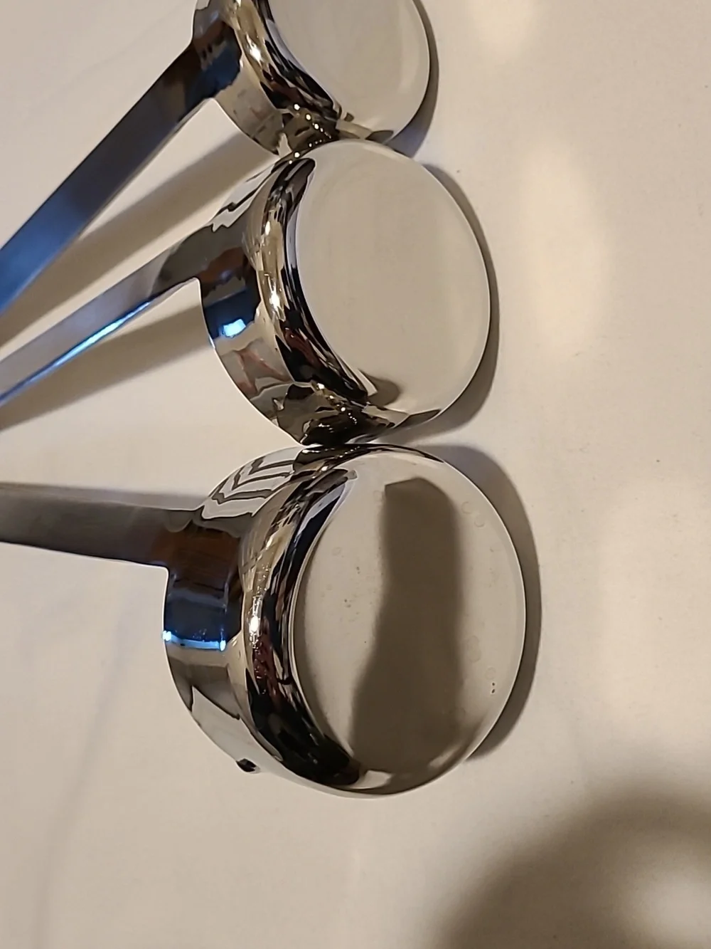William Sonoma Stainless Steel Heavy Duty Ladle Set Of 3, Crepe Pancake Waffle
