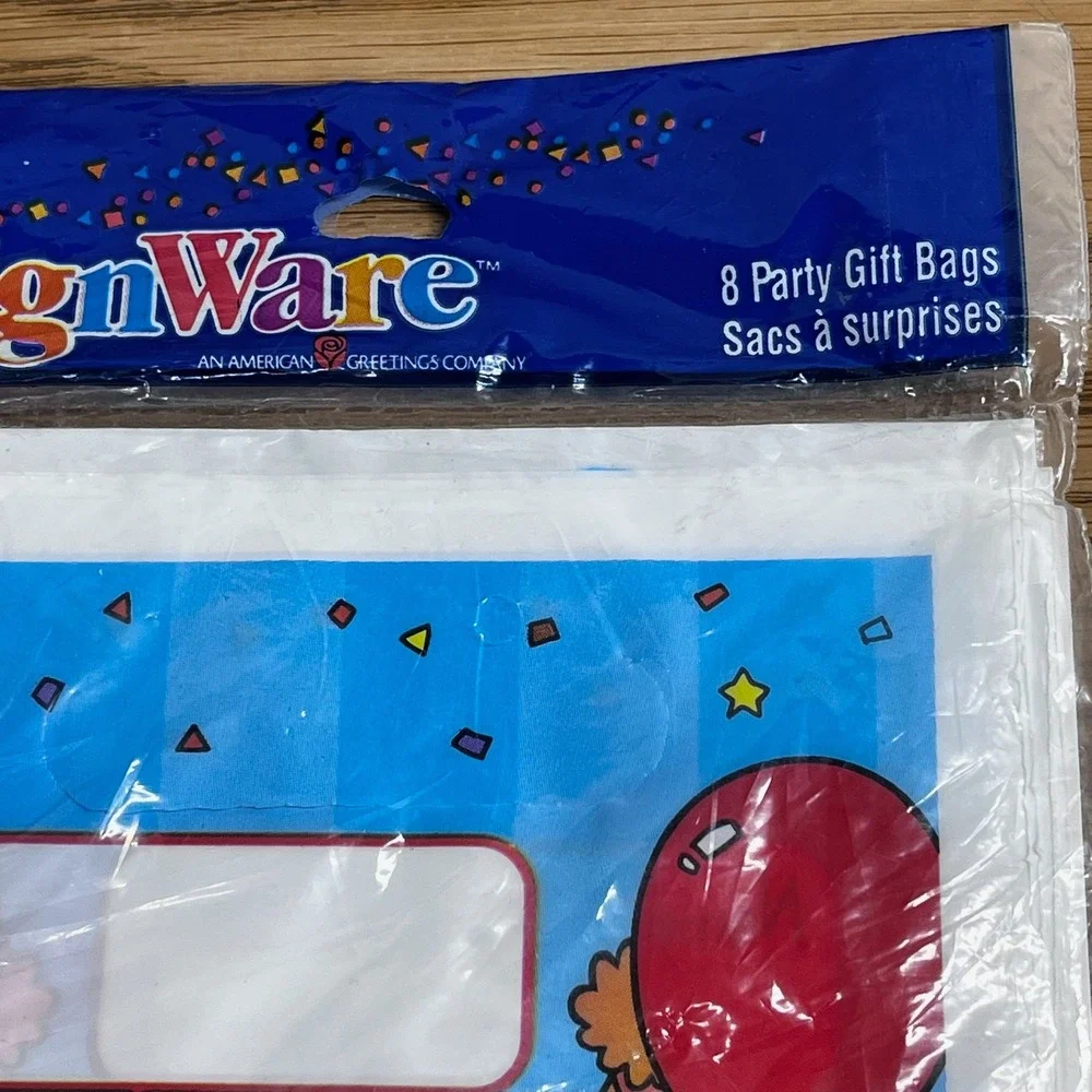 DesignWare Franklin the Turtle Party Gift Bags Plastic 8 Count Vintage 1986 90s