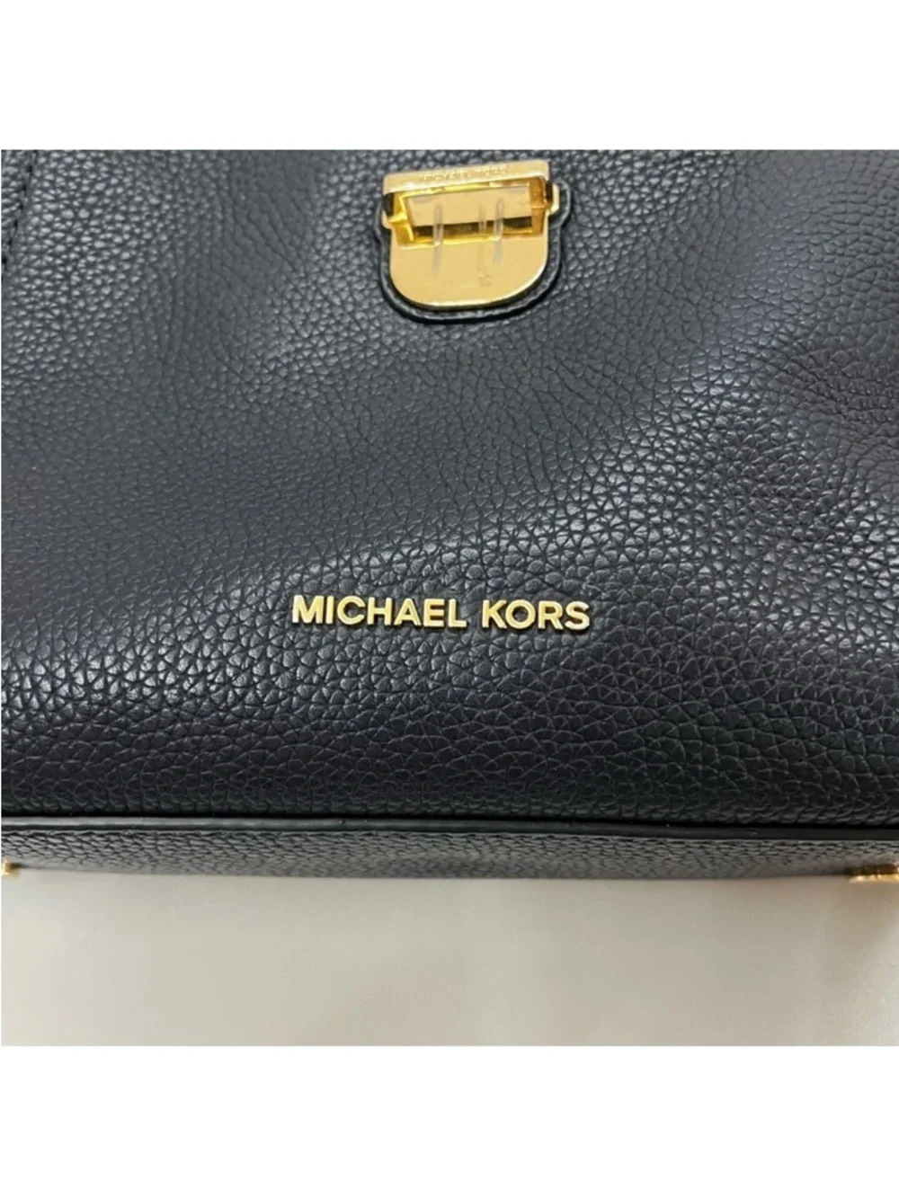 MICHAEL KORS Navy Blue Backpack Merritt Rhea Hudson Charm Shoulder Bag